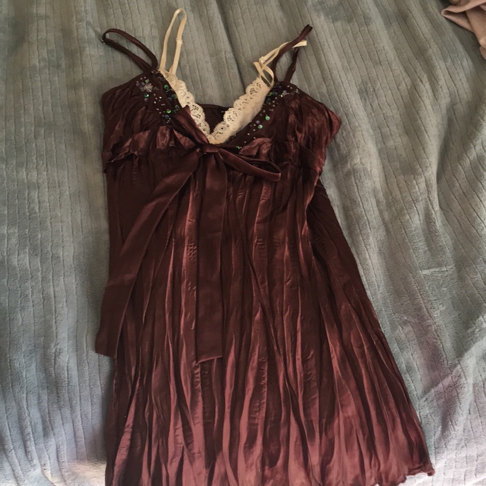 Chocolatey Brown Spaghetti Strap